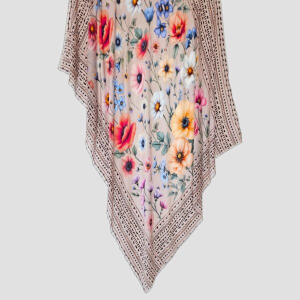 SCIARPA PERLA "FLOREALE ETNICO"