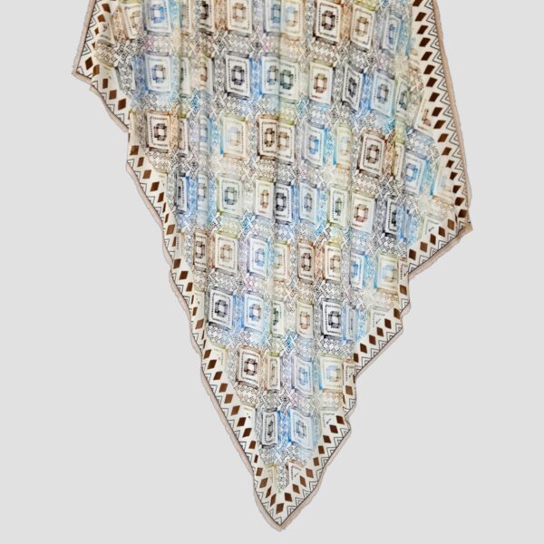 SCIARPA PERLA "ROMBI COLORATI"