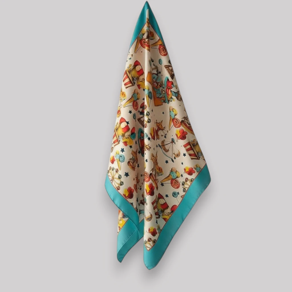 FOULARD SETA "LUNA PARK"