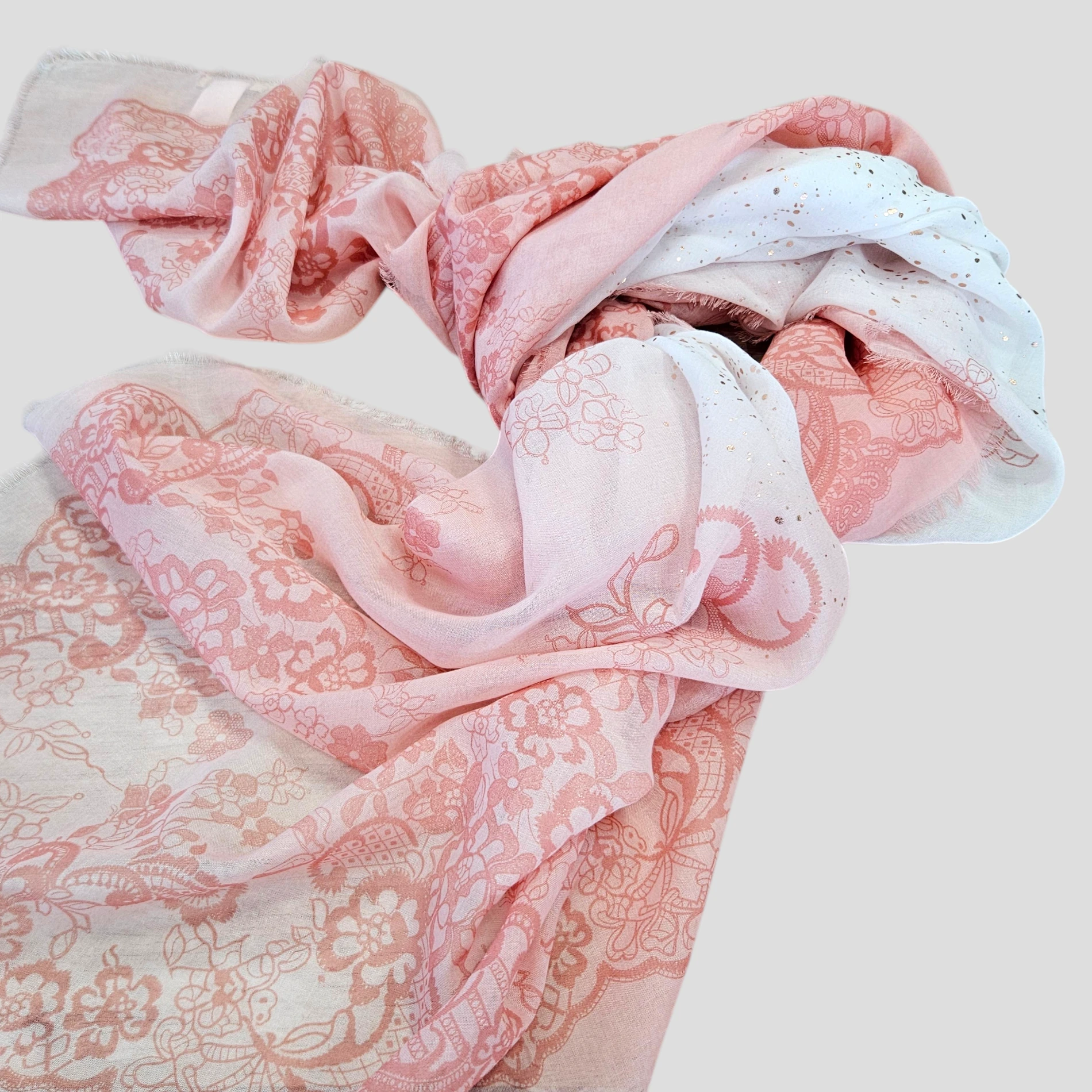 SCIARPA FELCE ROSA