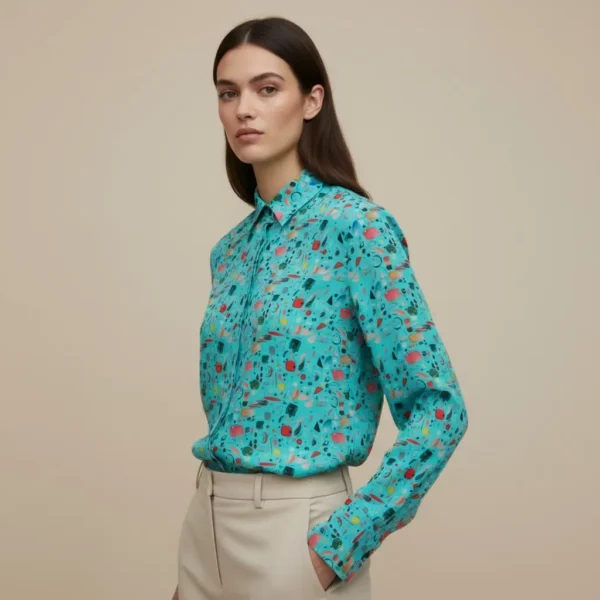 CAMICIA SETA BLANCA 1107