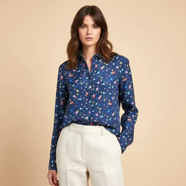 CAMICIA SETA BLANCA 3110